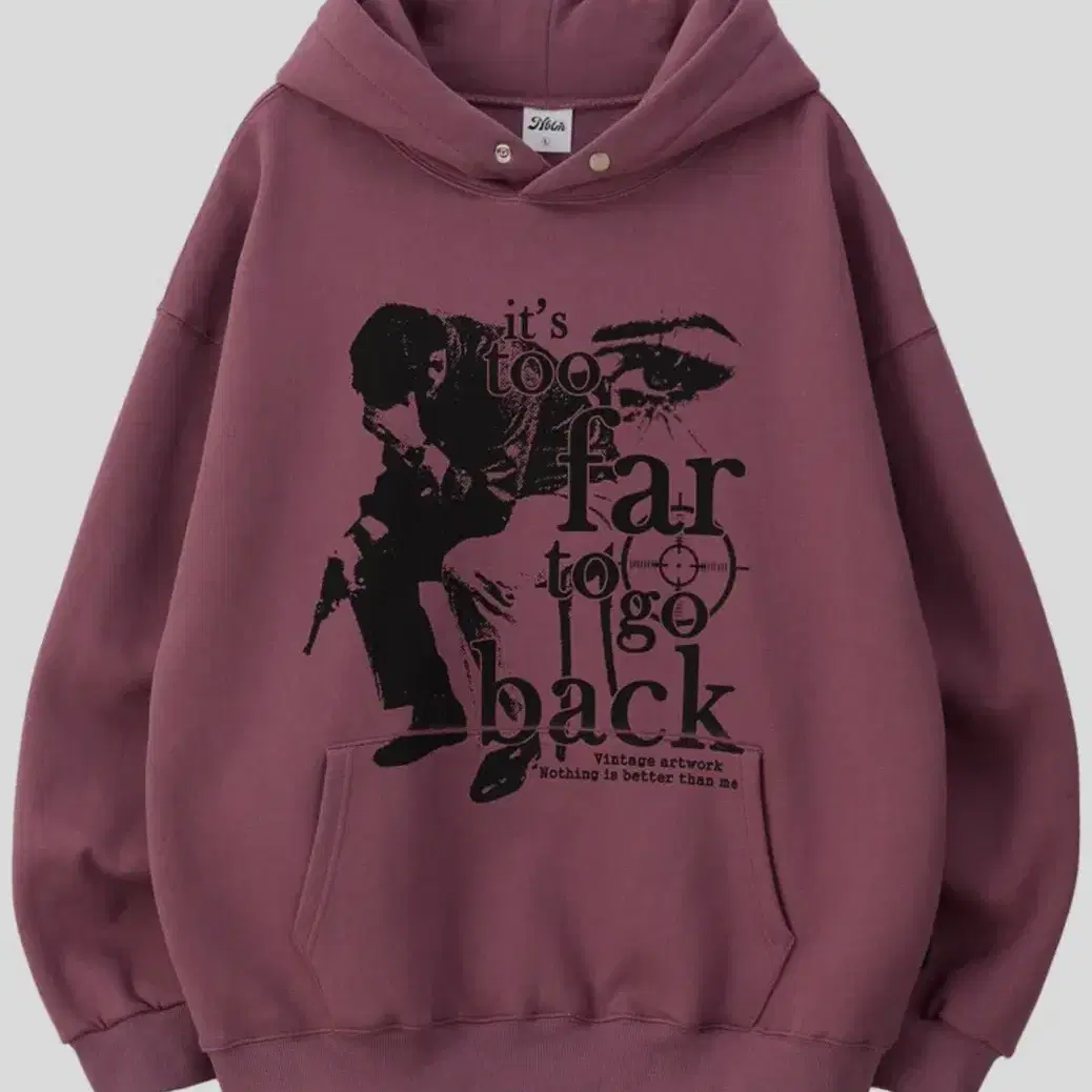 낫띵이즈베럴댄미 후드티 VINTAGE ARTWORK HOODIE 기모