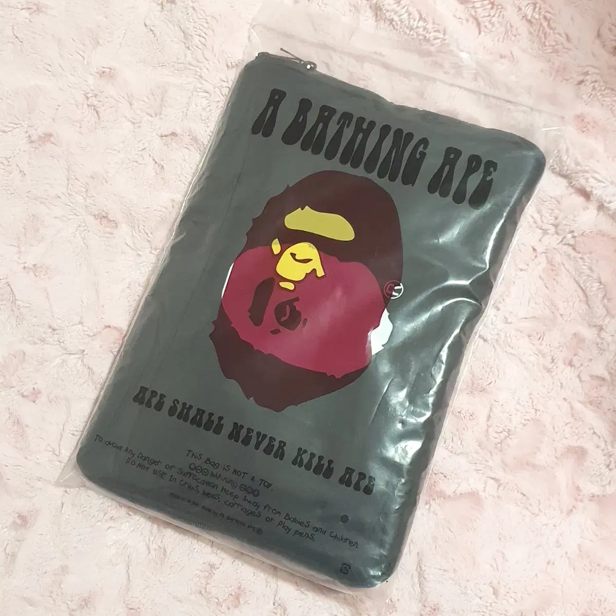 BAPE 베이프 노트북 아이패드 파우치 클러치백 다기능 수납 가방 무크지