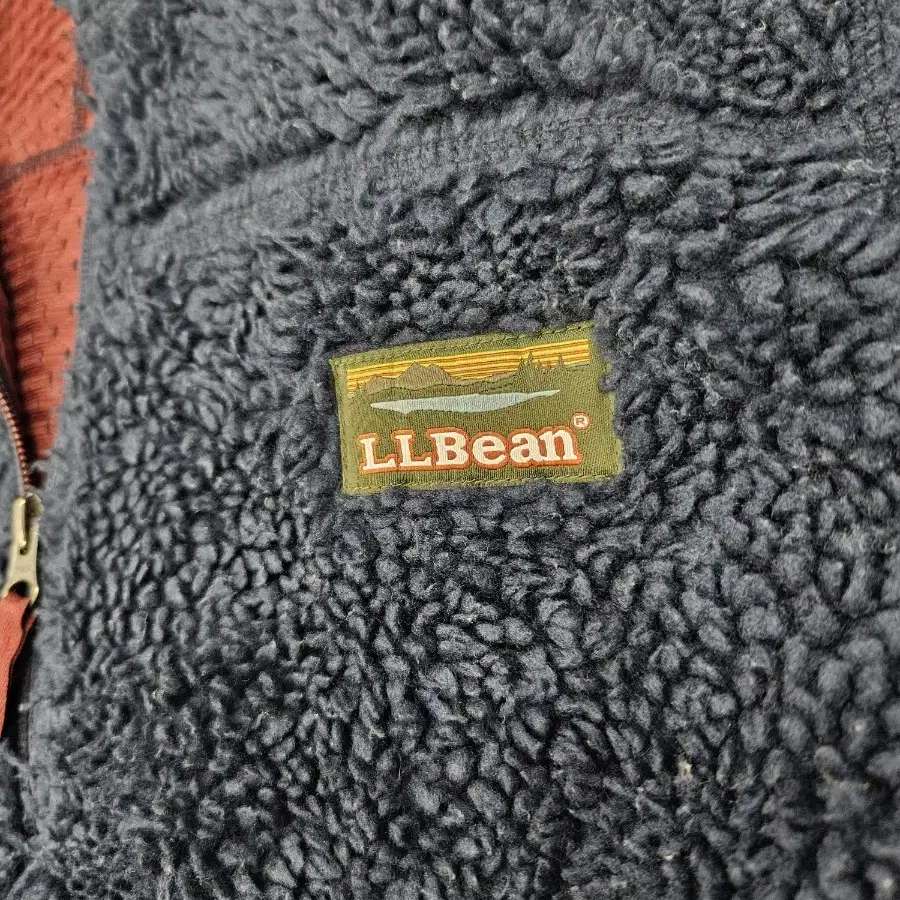 [최종할인] LLBEAN 네이비 레트로파일 플리스 베스트LARGE 105