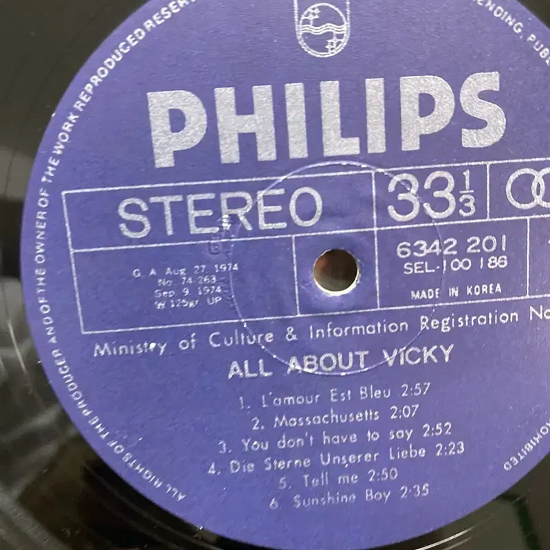 ALL ABOUT VICKY  LP / AA7075