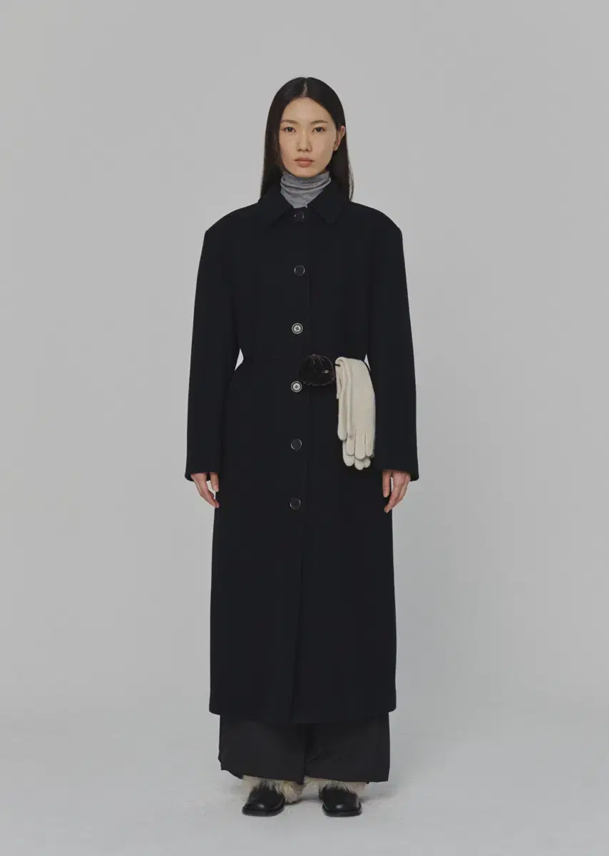 아모멘토 24FW SINGLE BREASTED MAXI LONG 코트