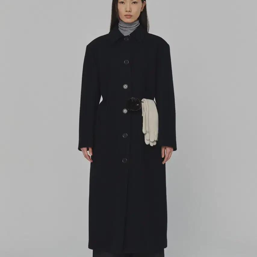 아모멘토 24FW SINGLE BREASTED MAXI LONG 코트