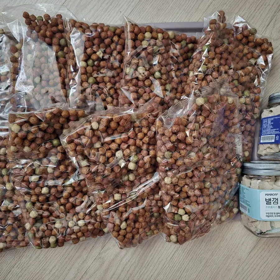 닥터소프트 강아지사료3kg+아벡시앙 사료1kg+껌4통