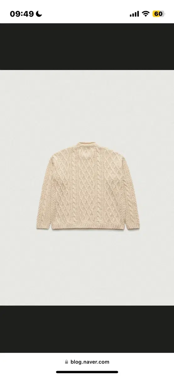 더바넷 Rolled Cable Knit Sweater