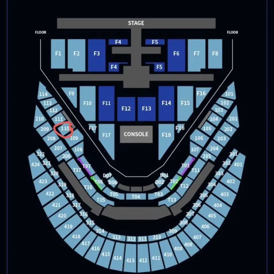 NCT127 콘서트 더모멘텀 첫콘 110구역 양도합니다