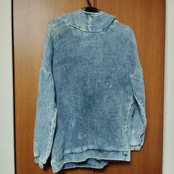 자라 소프트 데님 후드티