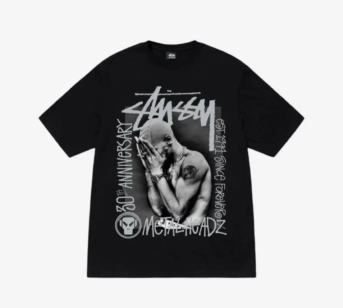 [S] Stussy x Goldie Metalheads 30 T-Shirt Black