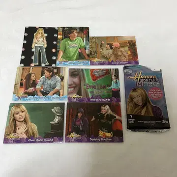 한나 몬타나 마일리 사이러스 카드 세트