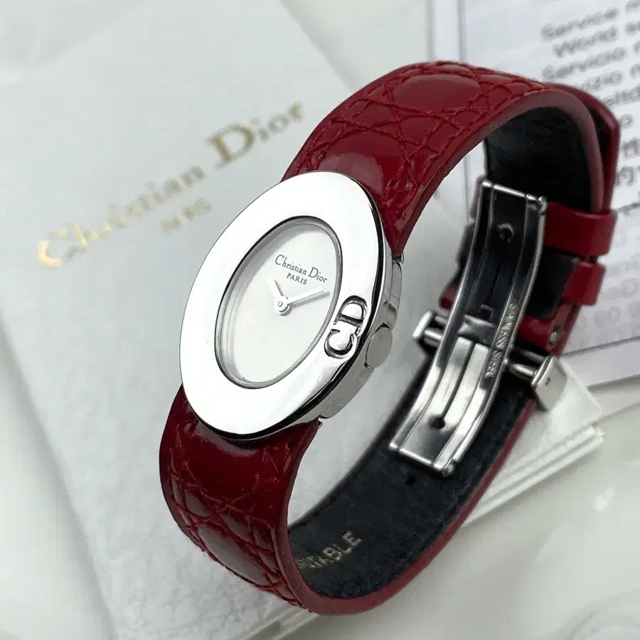 (FULL SET) DIOR round symbol watch