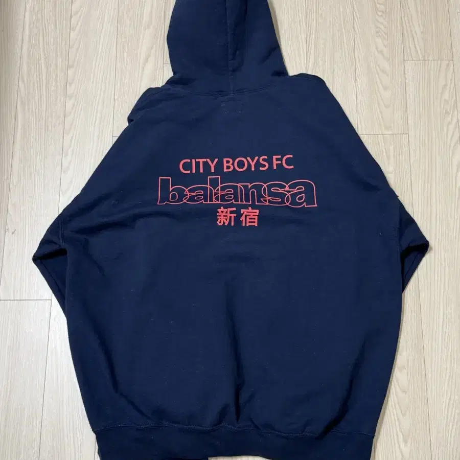 발란사 X city boys fc 잉글랜드 후드 XL