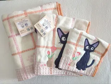 마녀 배달부 키키의 타월 3종 세트 와플지