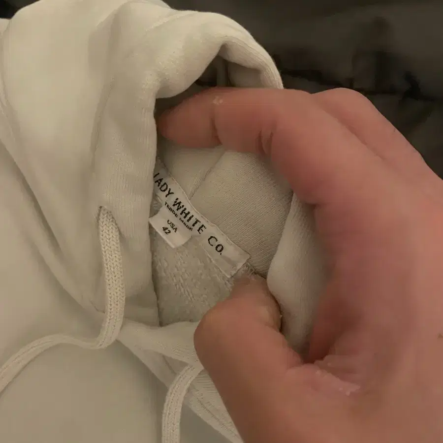 레이디화이트 LWC HOODIE OFF WHITE 42size