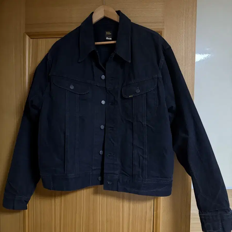 RRL LOT 271 블랙 흑청 데님 자켓