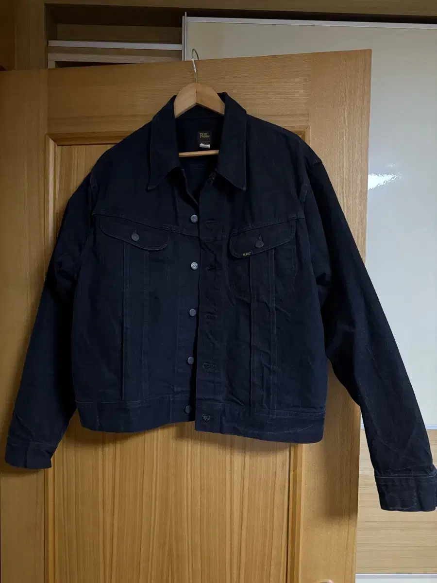 RRL LOT 271 블랙 흑청 데님 자켓