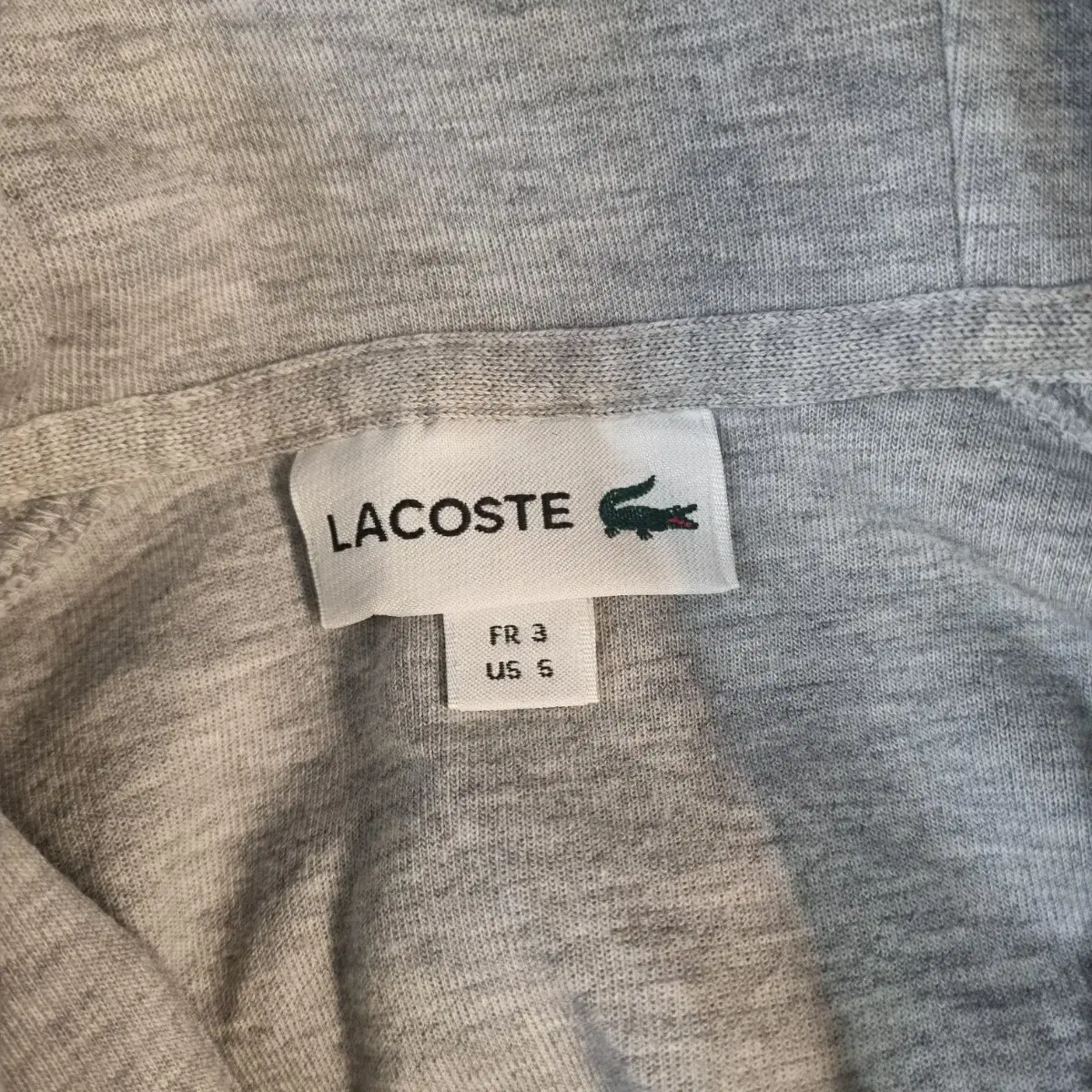 LACOSTE 라코스테 여성 반집업 후드티