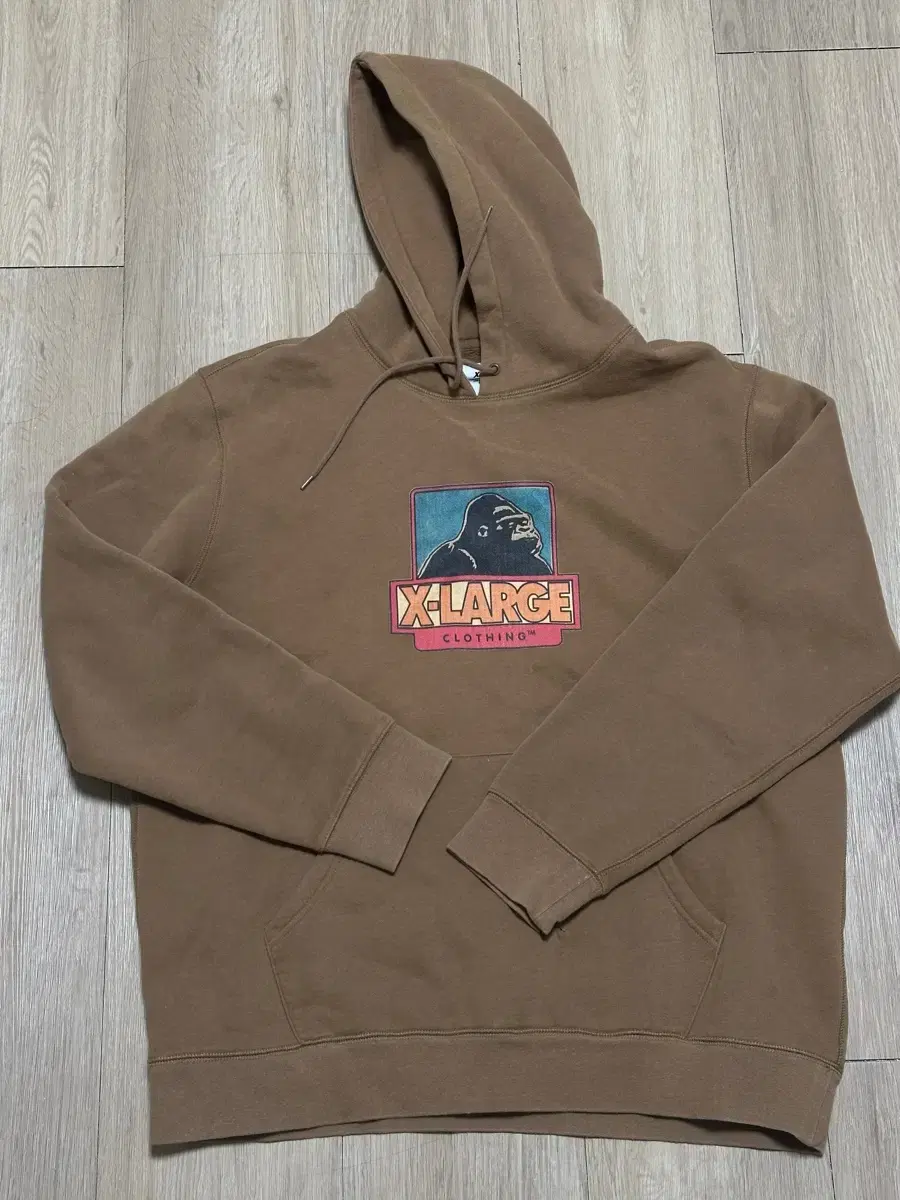 Xlarge 브라운 후드티