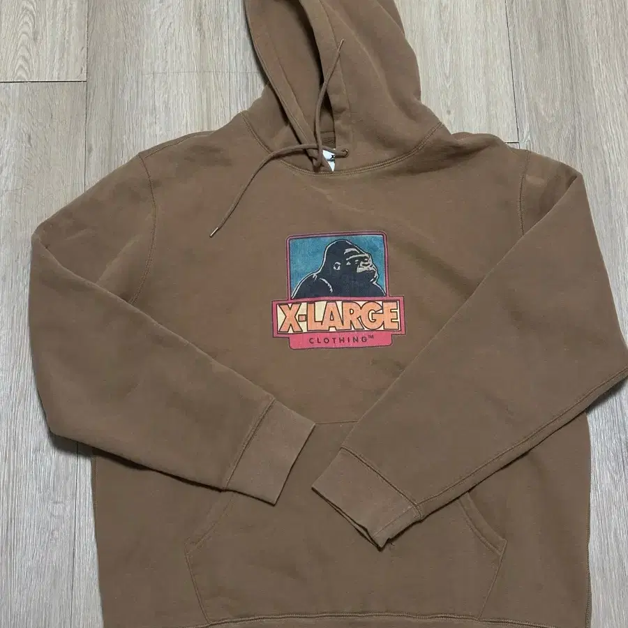 Xlarge 브라운 후드티