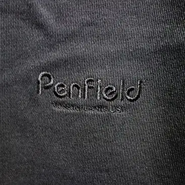 Penfield 펜필드 나일론 패치 맨투맨 블랙 M (100)