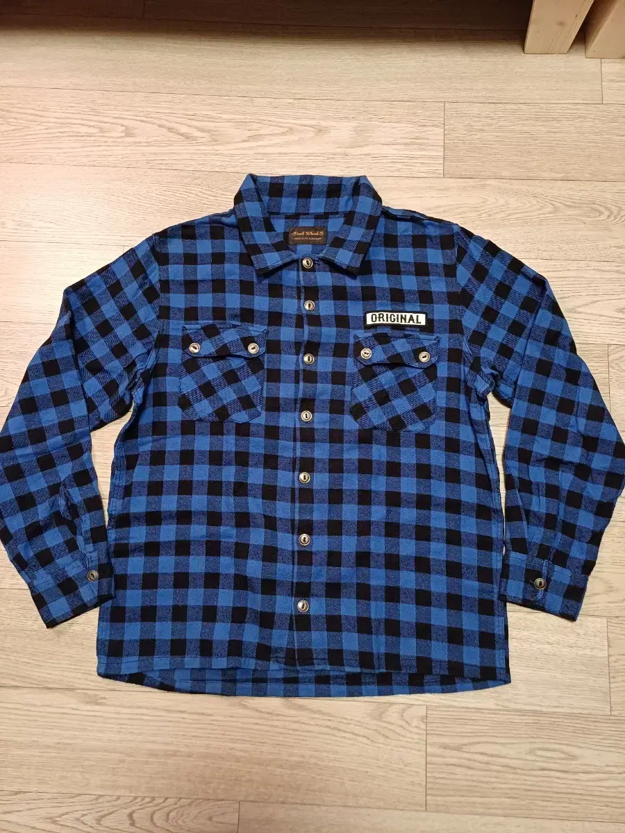 Steel Wheels Flannel Check Shirt bloo S