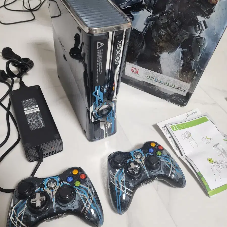 xbox360 헤일로에디션 한정판 2인세트팝니다