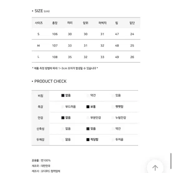 모디무드 와이드 연청 m