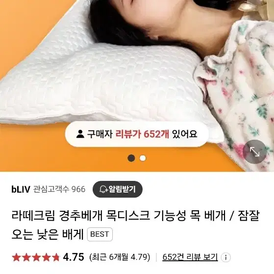 라떼크림 필로우베개