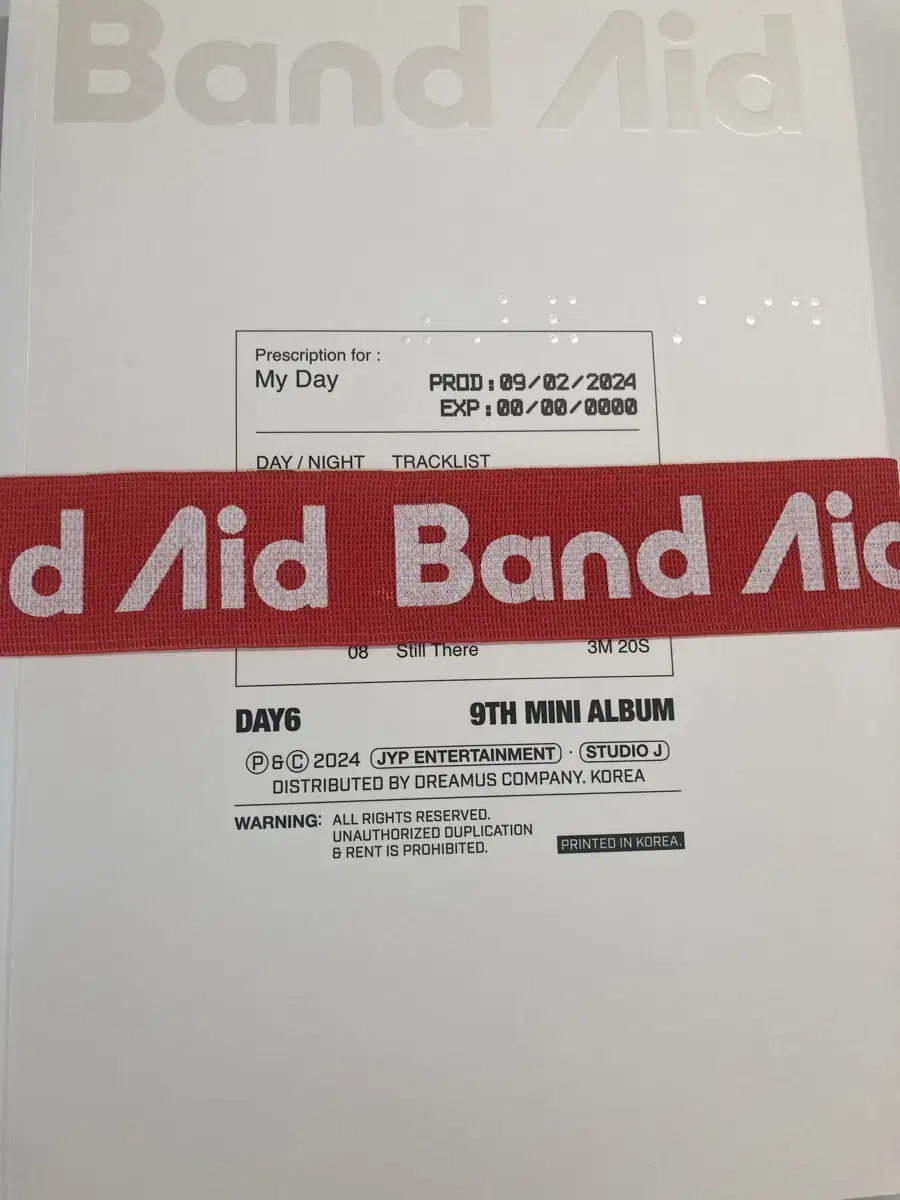 [price reduced] day 6 album (Young K Eternal, Band Aid)