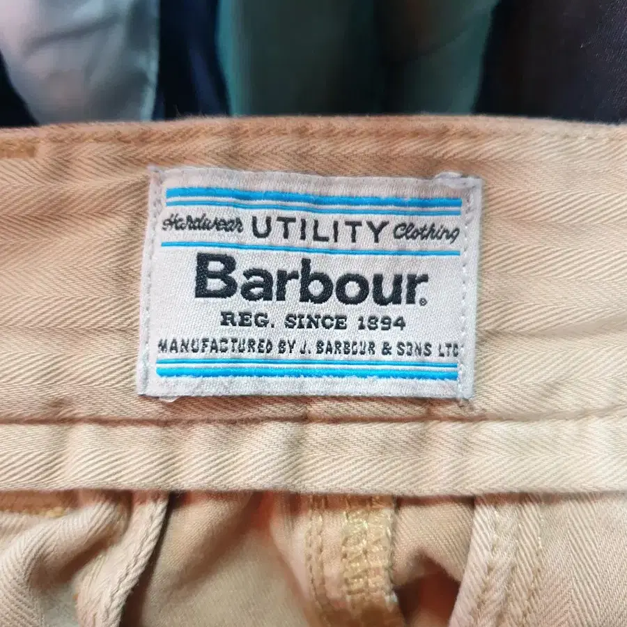 Barbour 바버 면바지