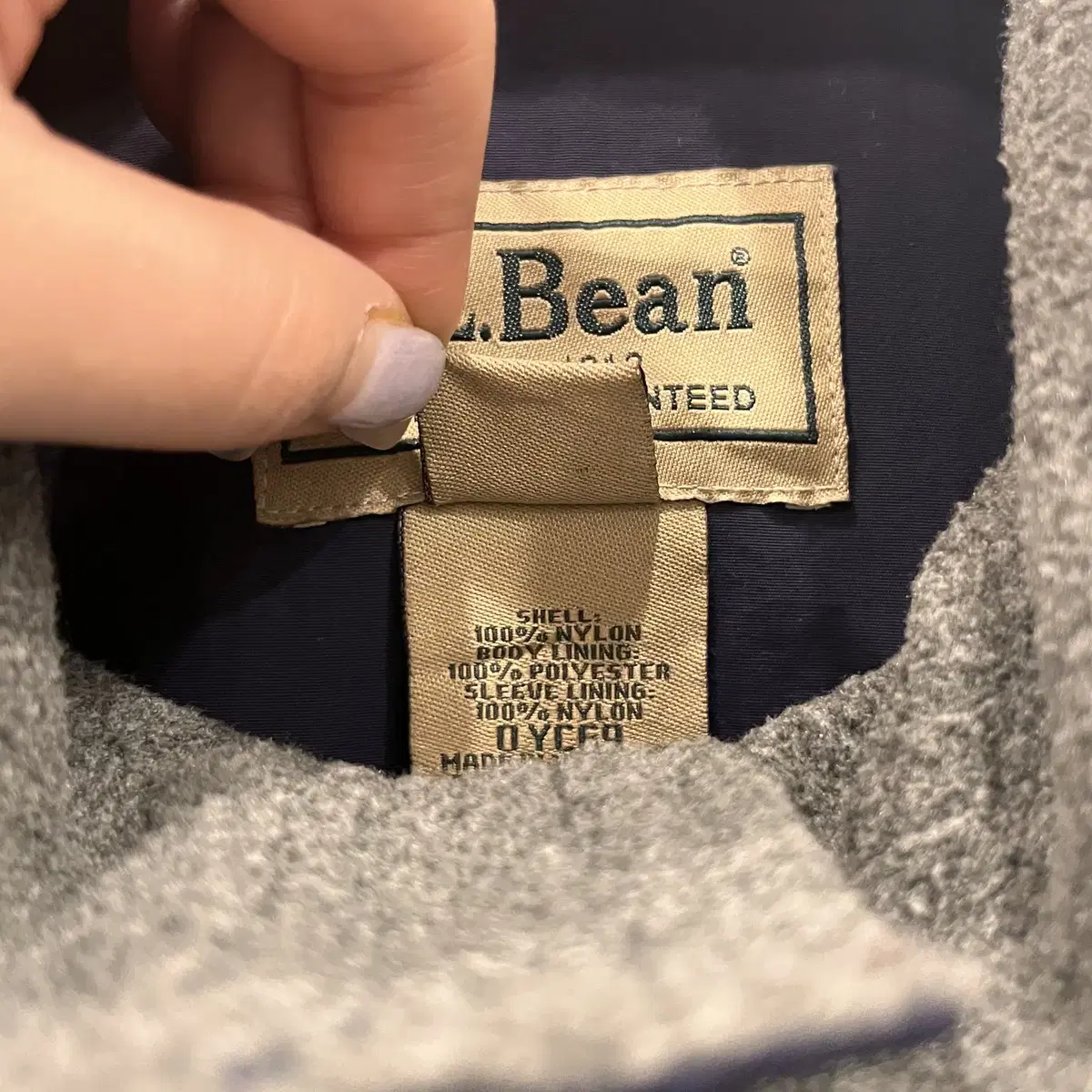 L.L.Bean 엘엘빈 웜업 나일론 집업 자켓