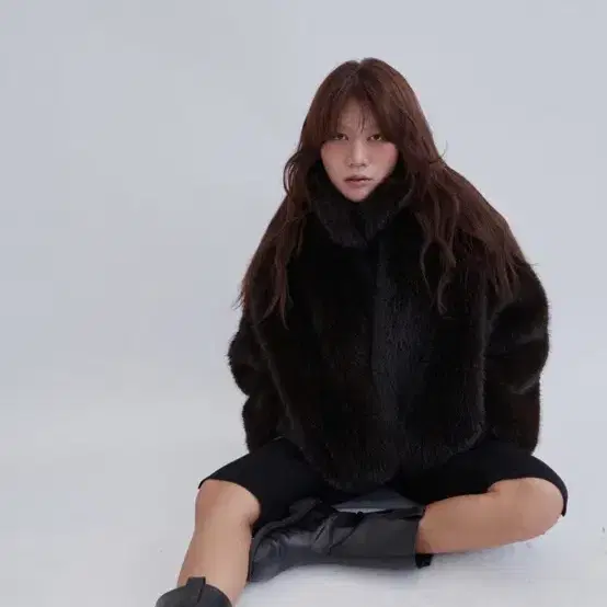 소쟌 플랙 퍼자켓 plac fur jacket