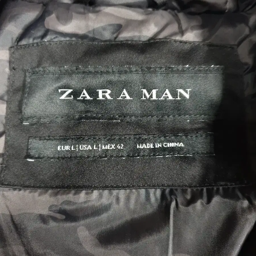 ZARA MAN 자라맨  남자 오리털 롱패딩  싸이즈100~105