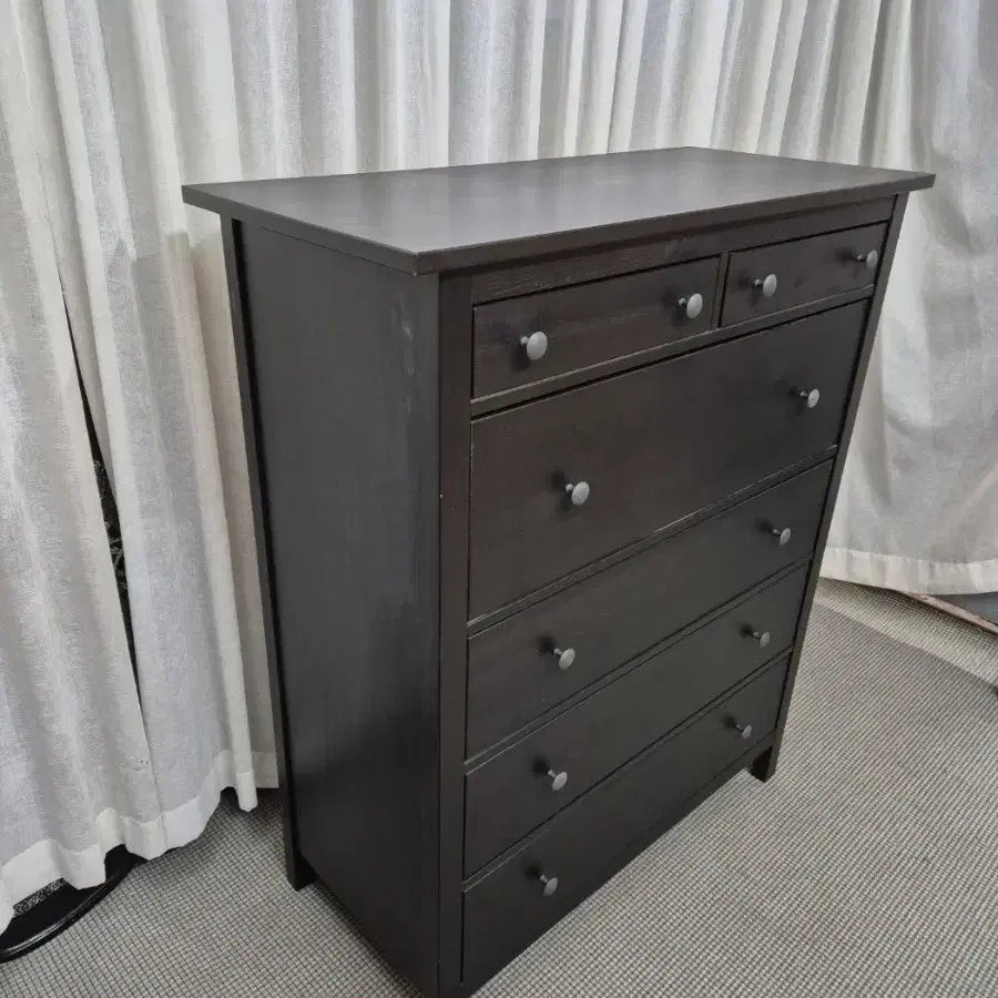 이케아 햄네스 HEMNES 6칸 서랍장