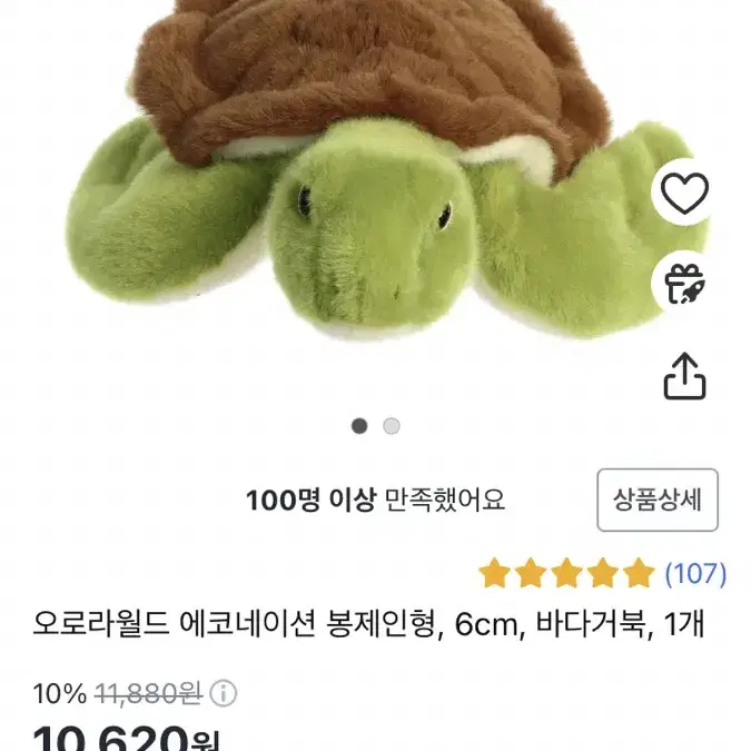 오로라월드 거북이인형