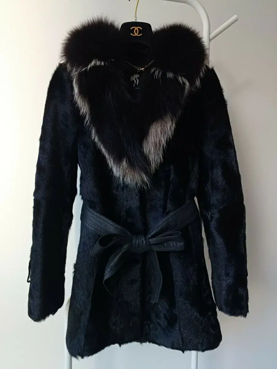 anacapri genuine fox super color goat hair fur coat-5566(100만원대/new)