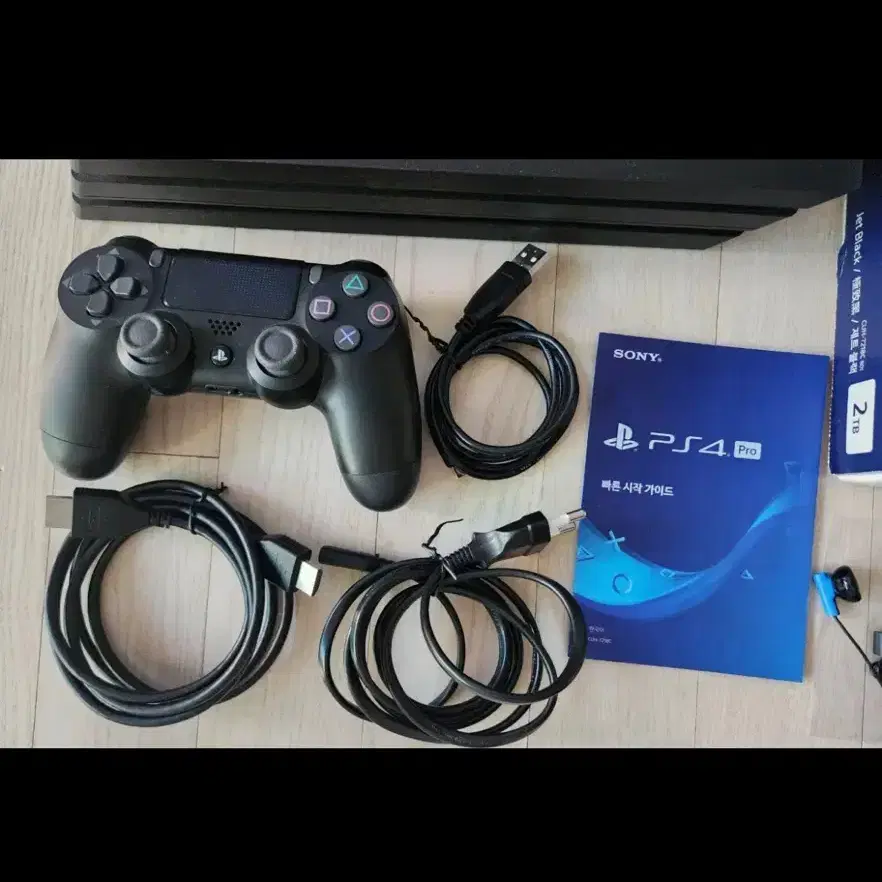 PS4 Pro(플스4 프로) 7218C 2T 2테라 제트블  본체 박스셋