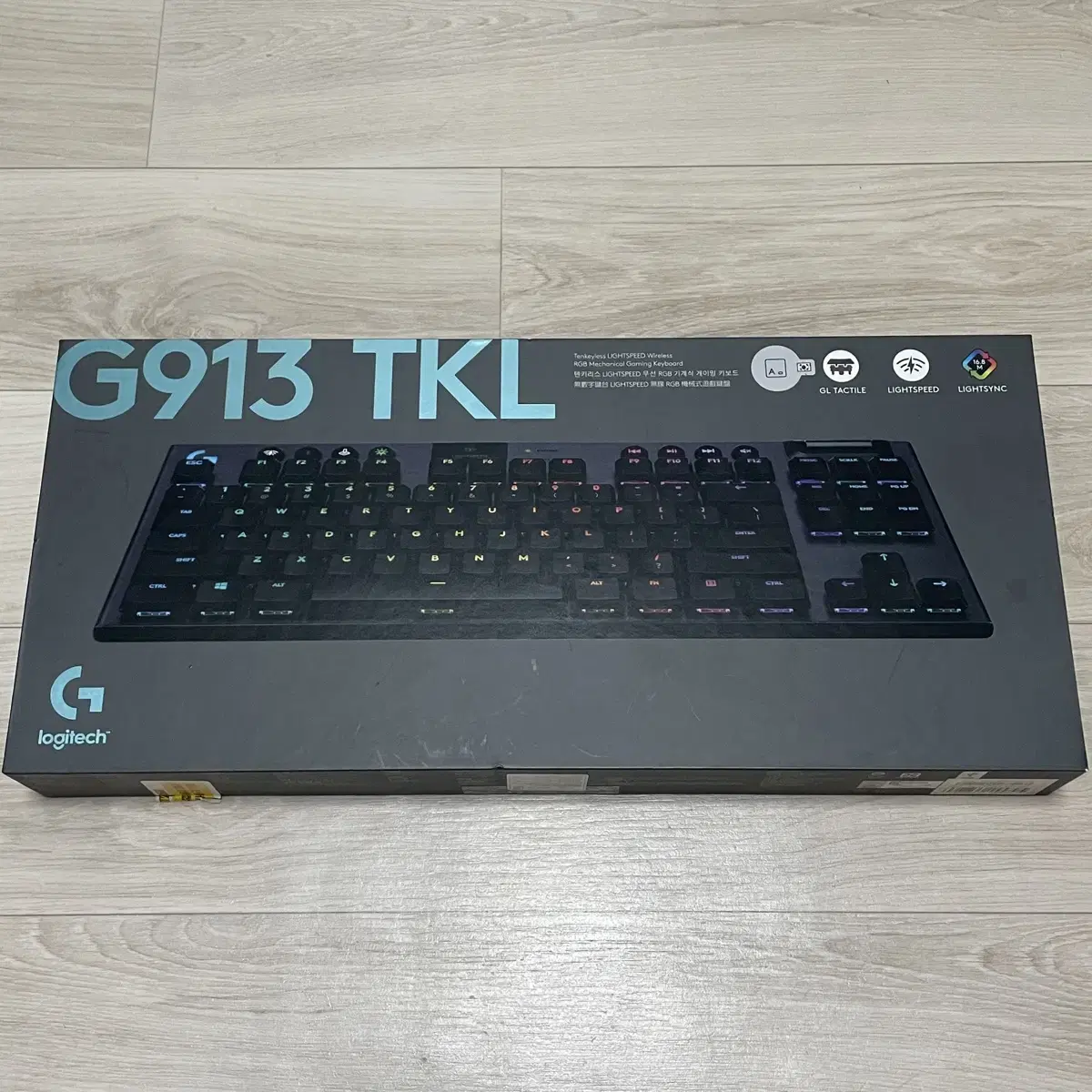 로지텍 G913 TKL 텐키리스 무선 게이밍 키보드 풀박스