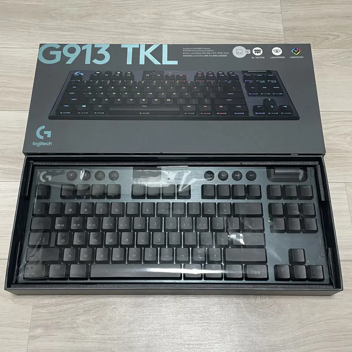 로지텍 G913 TKL 텐키리스 무선 게이밍 키보드 풀박스