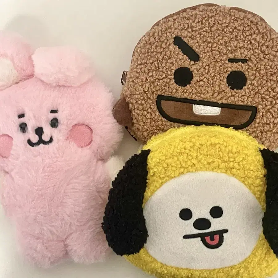 일괄) bt21 치미 부클파우치 슈키 부클파우치 쿠키인형 지민 정국포카