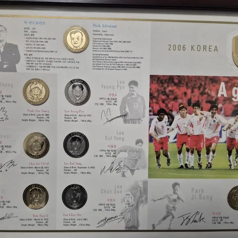 KFA 2006 월드컵 사인 액자