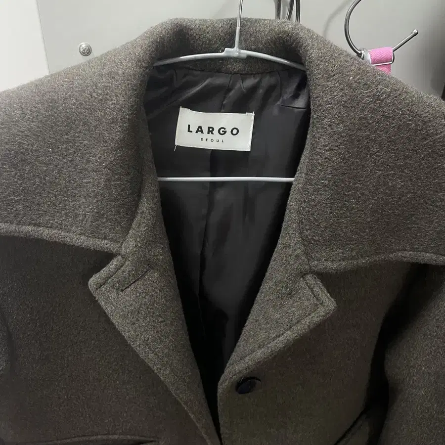 라르고 balloon half coat (dark brown) 겨울코트