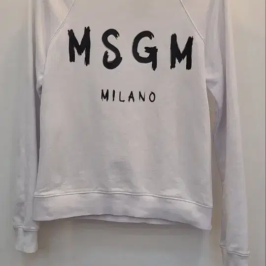 MSGM    S     화이트   맨투맨