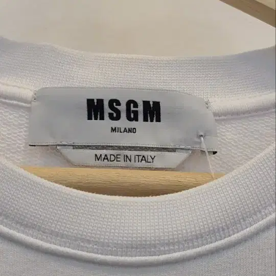 MSGM    S     화이트   맨투맨