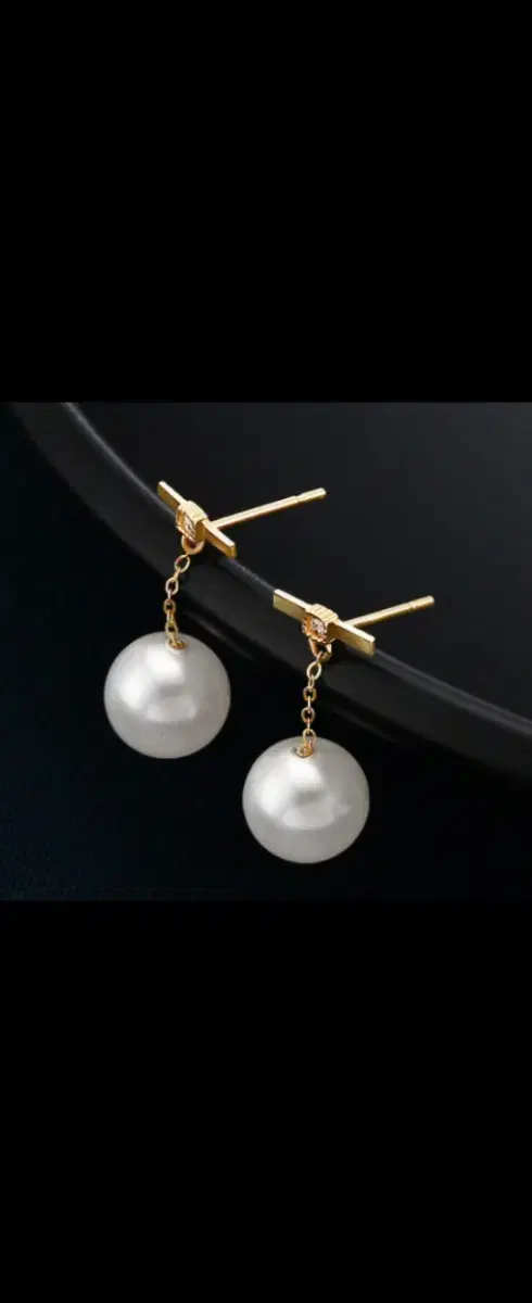 18K pearl earrings au nouveau