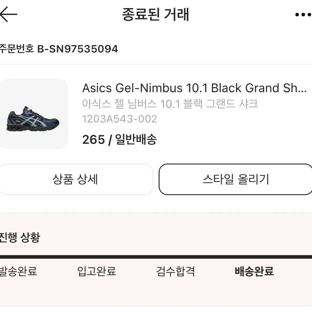 Asics Gel-Nimbus 10.1 Black Grand Shark