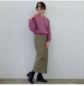 carabykatrintokyo 속기모 맨투맨 2장 세트 핑크 베이지