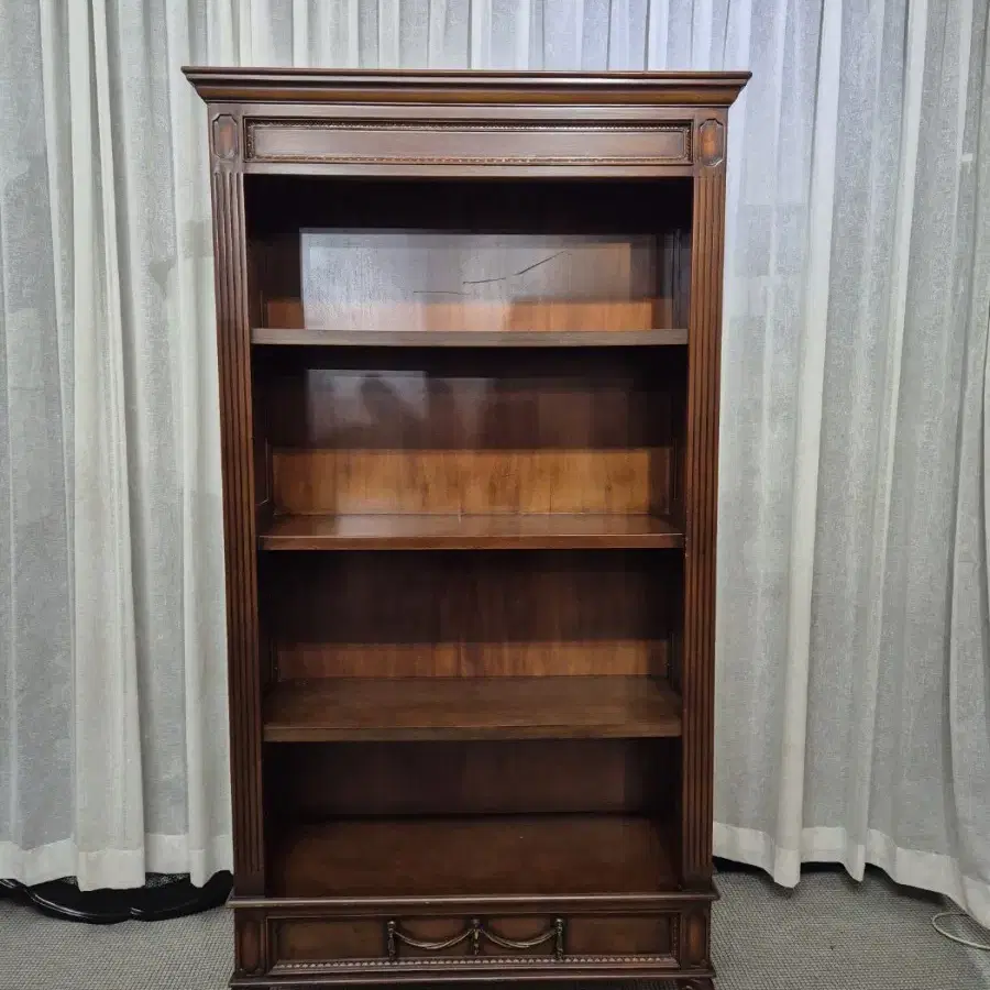 이태리엔틱 원목 오픈책장 장식장 Bookcase Made in Ital