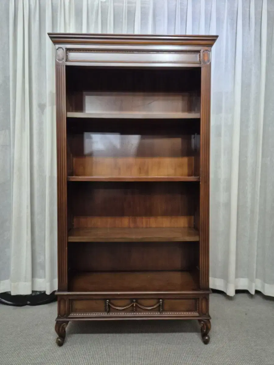 이태리엔틱 원목 오픈책장 장식장 Bookcase Made in Ital