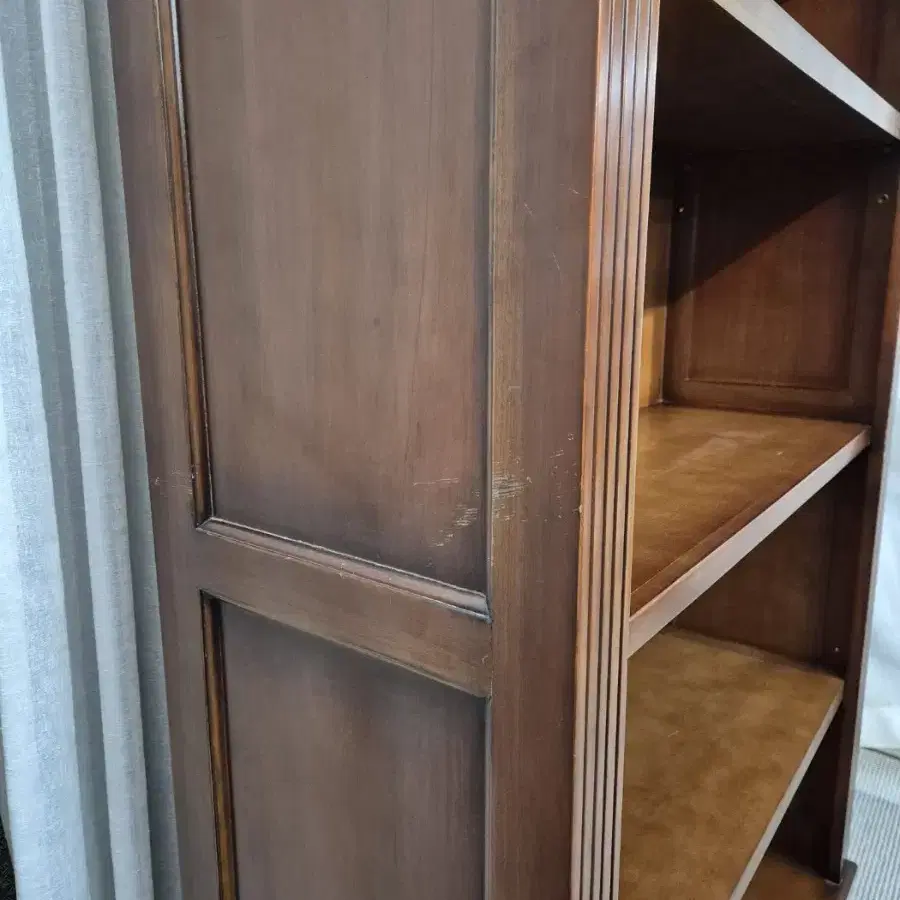 이태리엔틱 원목 오픈책장 장식장 Bookcase Made in Ital