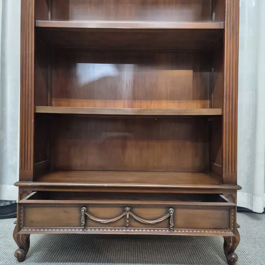 이태리엔틱 원목 오픈책장 장식장 Bookcase Made in Ital