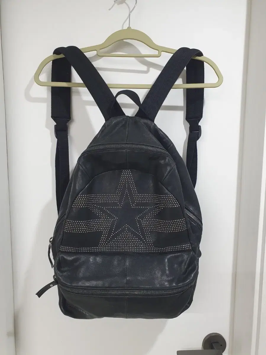 Jimmy Choo Stitched Leather Backpack